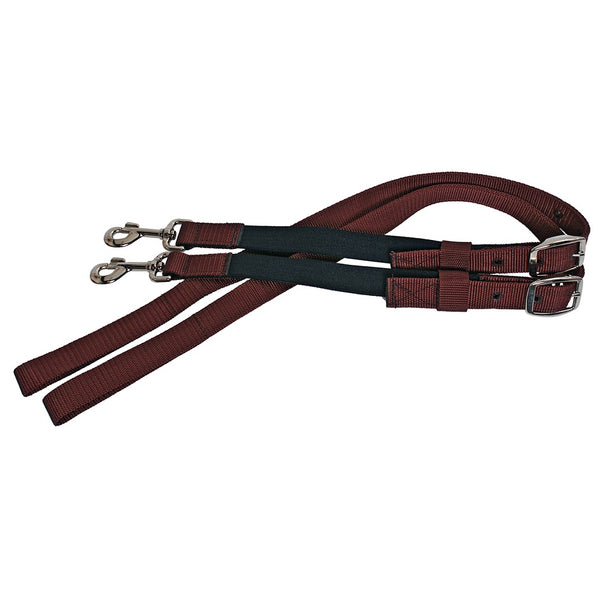 Blue Tag Nylon Side Reins Brown