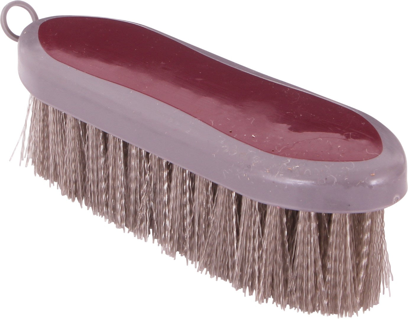 Blue Tag Soft Grip Dandy Brush Small Burgandy - Equine Grooming 