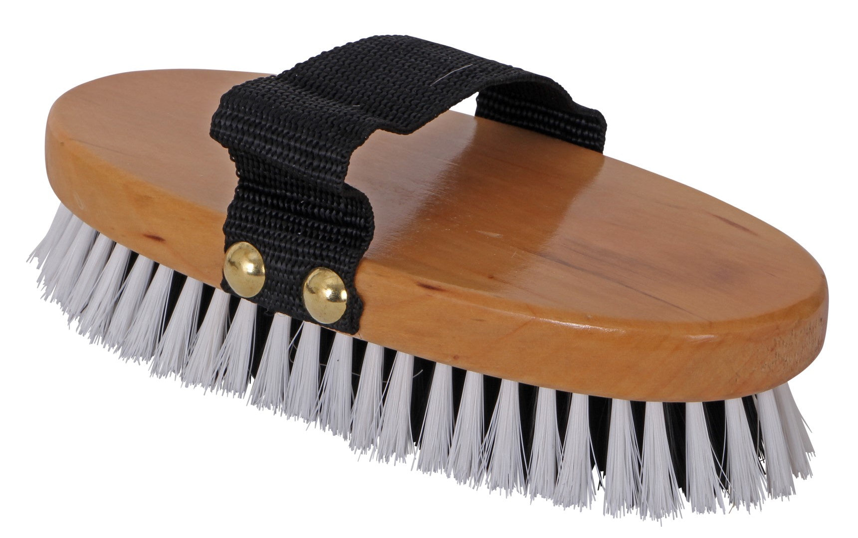 Blue Tag Wood Back Body Brush Medium - Equine Grooming 