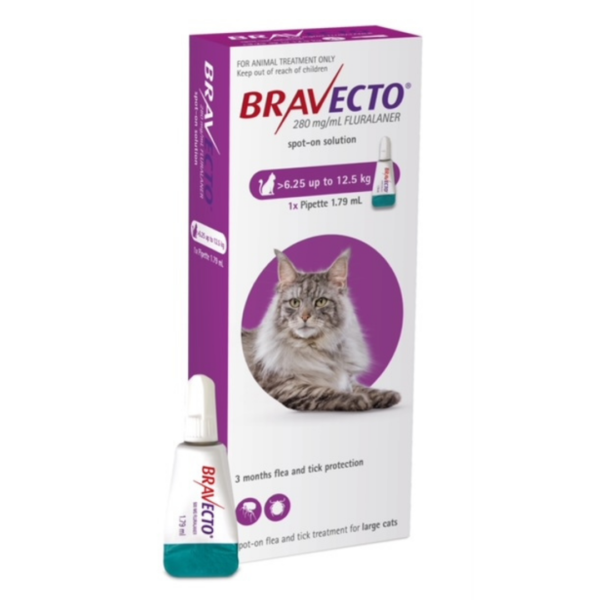 Bravecto Spot On Large Cats 6.25-12.5KG