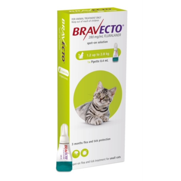 Bravecto Spot On Small Cats 1.2-2.8KG