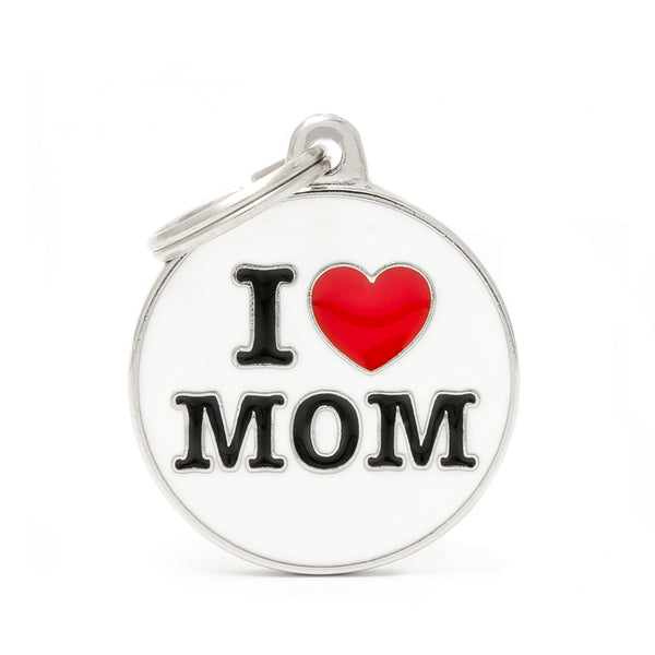 My Family Charm Love Mom Tag