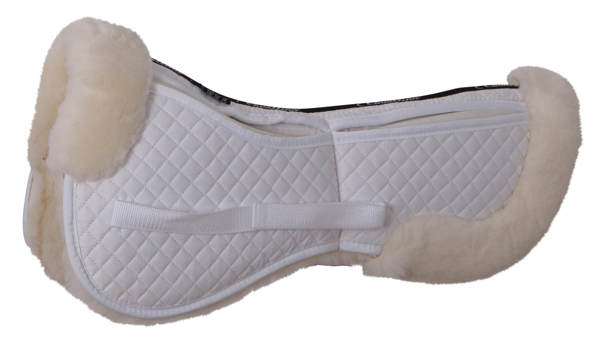 Cavallino Pro-Sorb Lambswool Half Pad Full White - Equine Horse Wear 