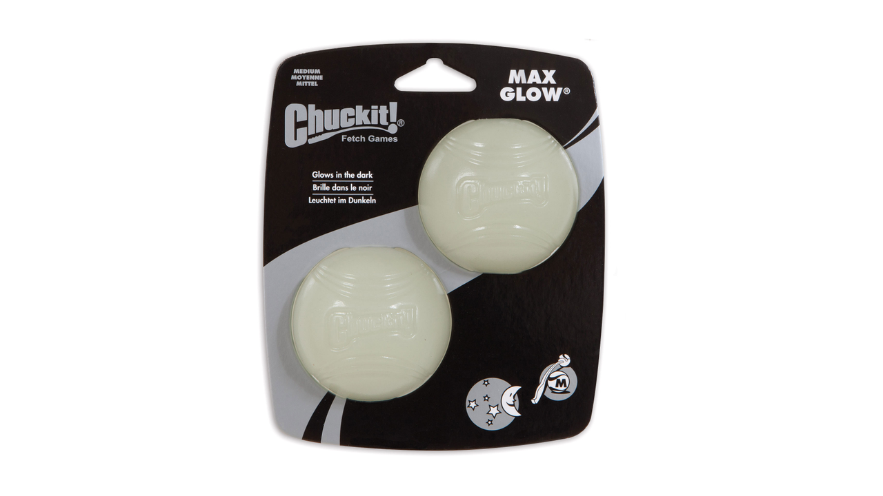 ChuckIt! Max Glow Ball Medium 2pk - Dog Toys 