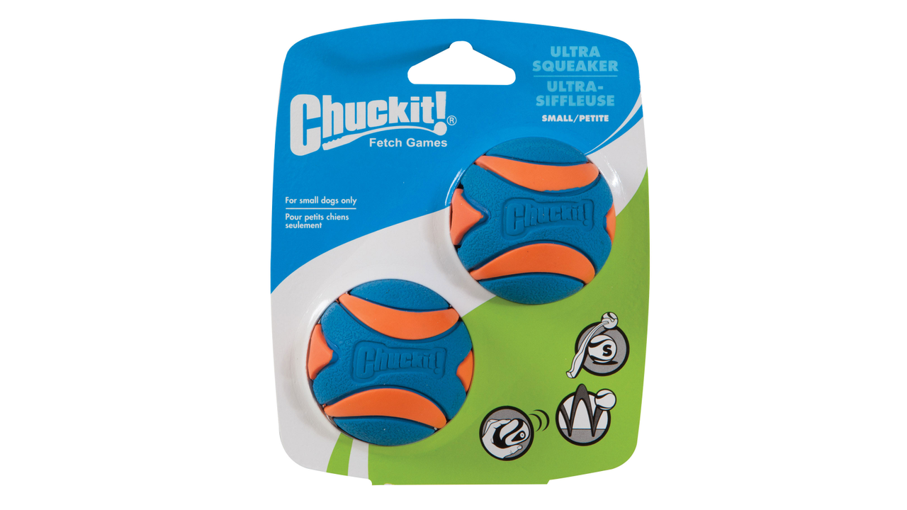 ChuckIt! Ultra Squeaker Ball Small 2pk - Dog Toys 