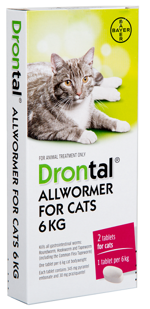 Drontal Cat Tablet 6KG 2 Pack