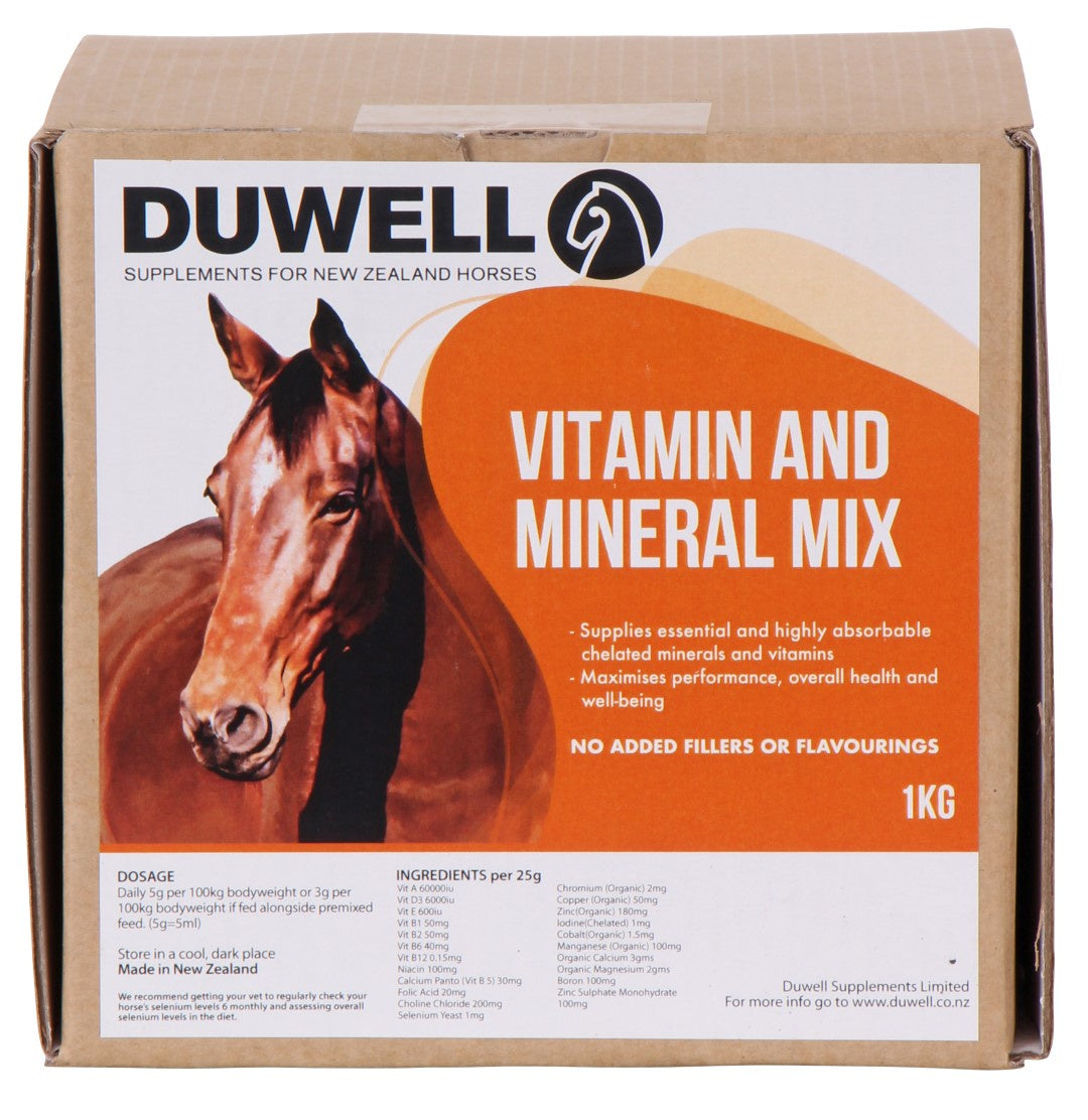 Duwell Vitamin & Mineral Powder 1kg - Equine Nutritional & Performance Supplements 