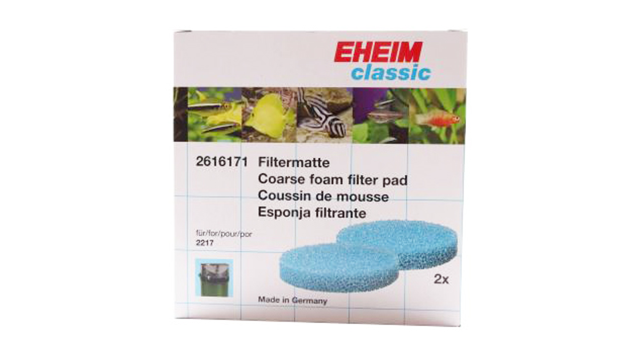 Eheim Classic 600 Blue Filter Pad 2 Pack - Fish Tank Filter Media 