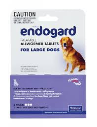 Endogard Dog 20KG 3 Pack - Veterinary Canine Flea & Worm 
