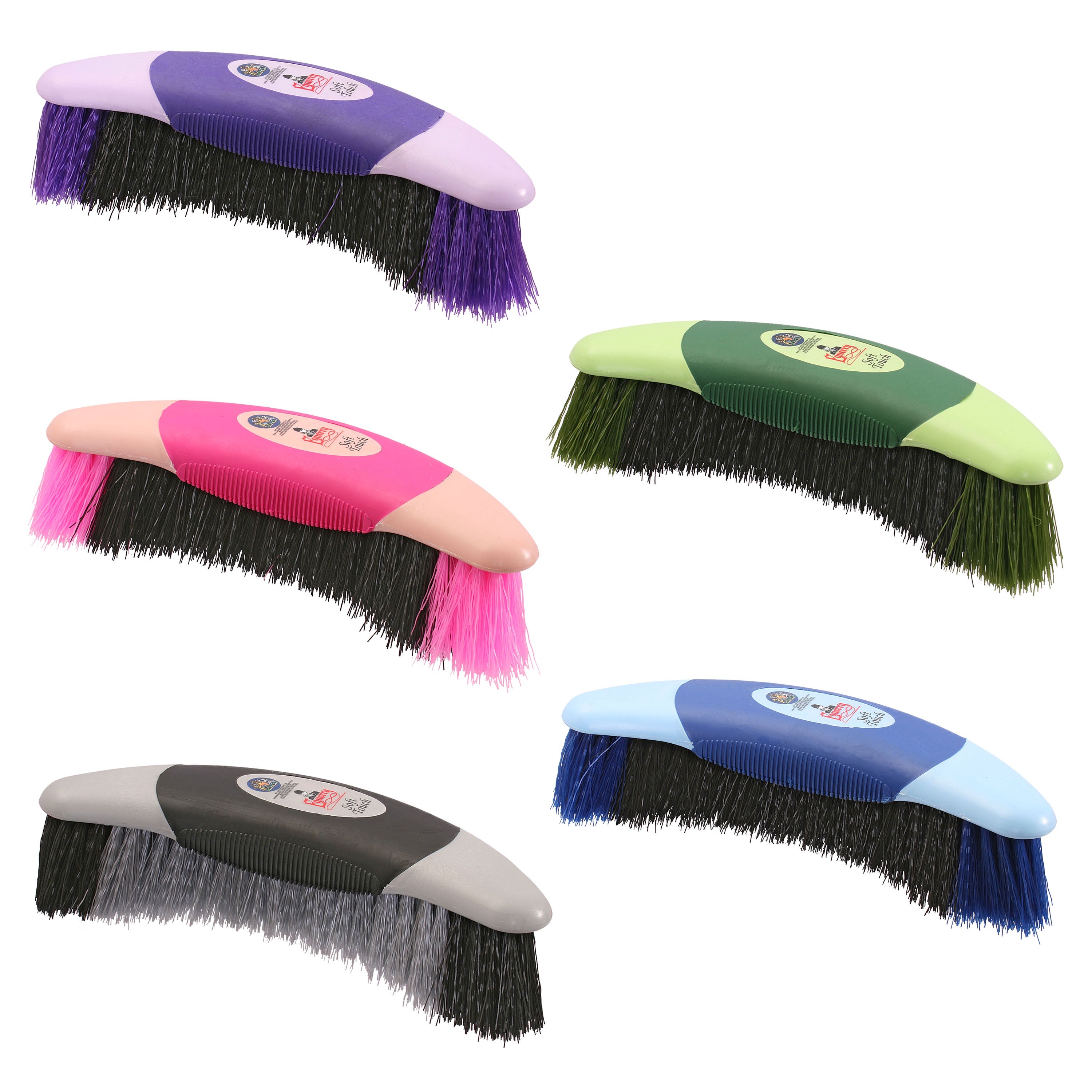 Equerry Soft Touch Boomerang Brush - Equine Grooming 