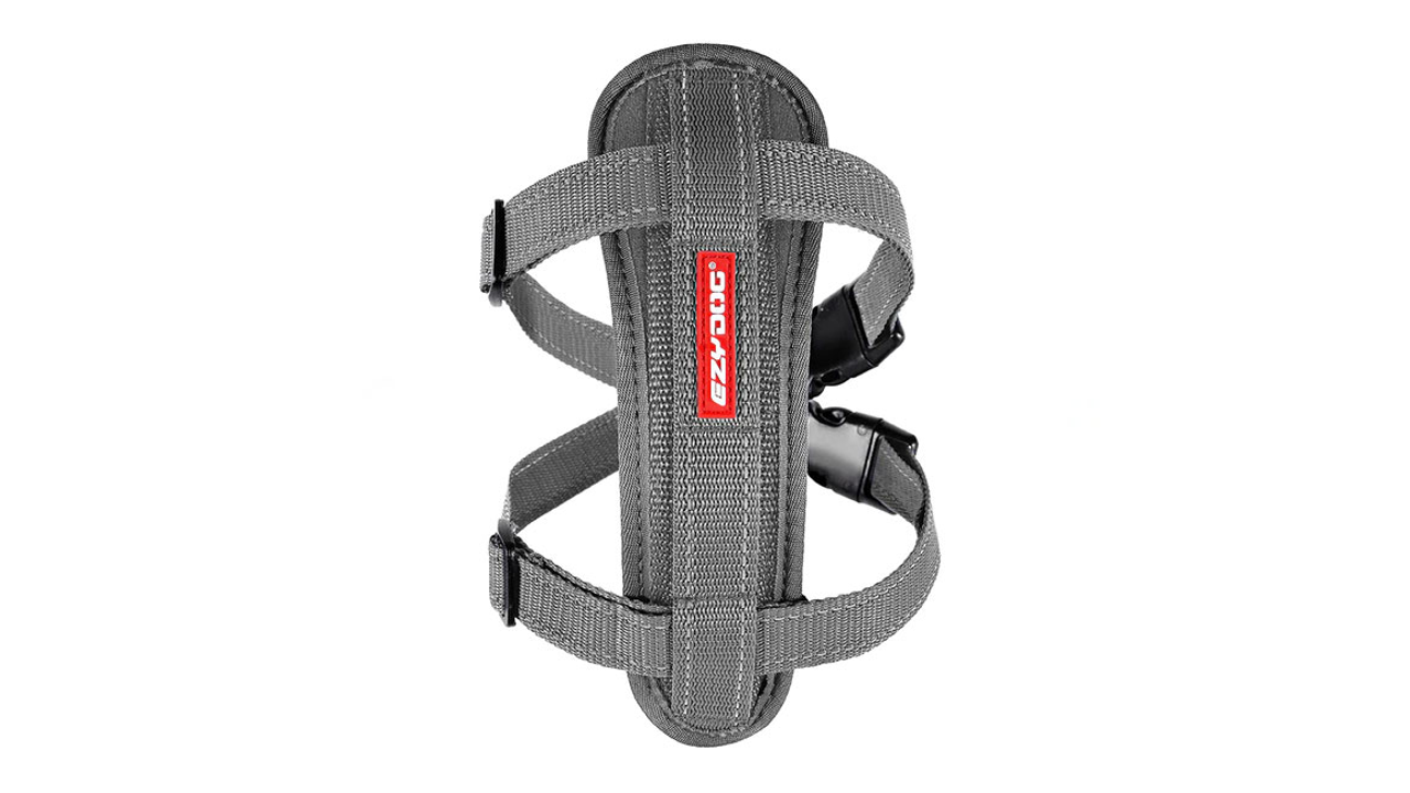 EzyDog Chest Plate Harness Grey* - Dog Collars, Leashes & Harnesses 