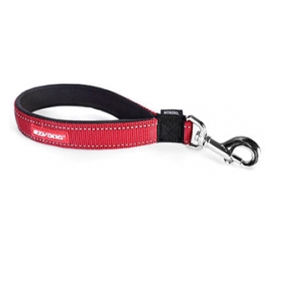 EzyDog Mongrel Lead Red 30cm Dog Tethering Accessories