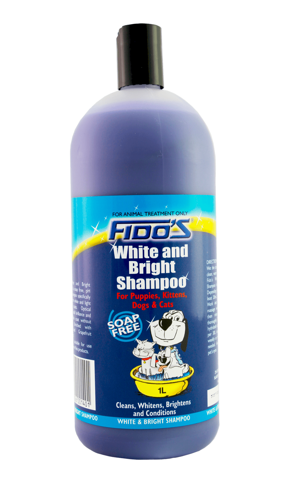 Fido's White & Bright Shampoo 250ml - Dog Shampoo, Conditioner and Spritzers 