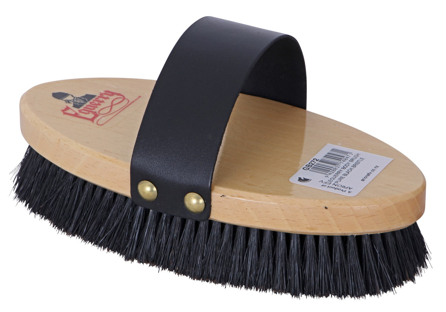 Equerry Pure Black Bristle Body Brush Medium