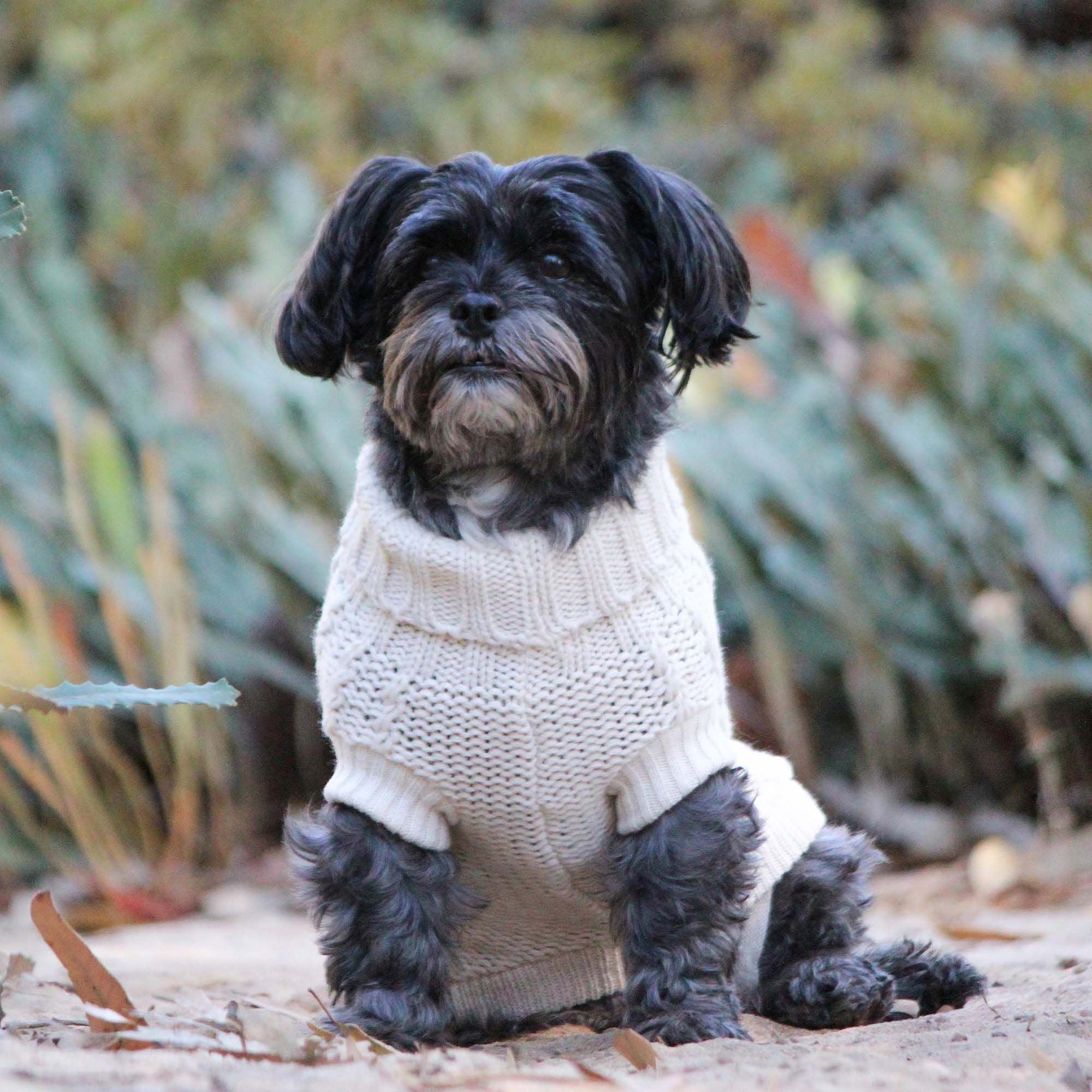 Huskimo Frenchknit Jumper Ivory 46cm