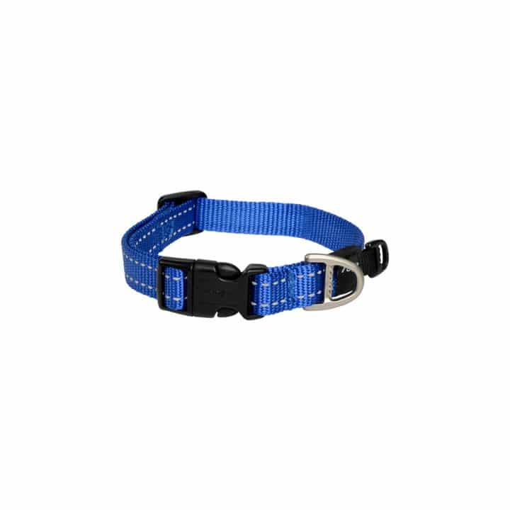 Rogz Snake Dog Collar Blue Medium