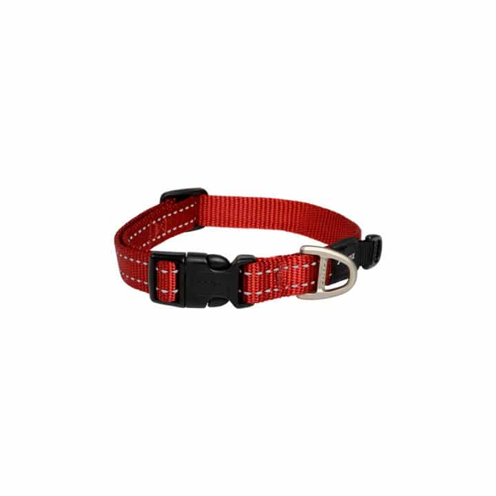 Rogz Nitelife Dog Collar Red Small