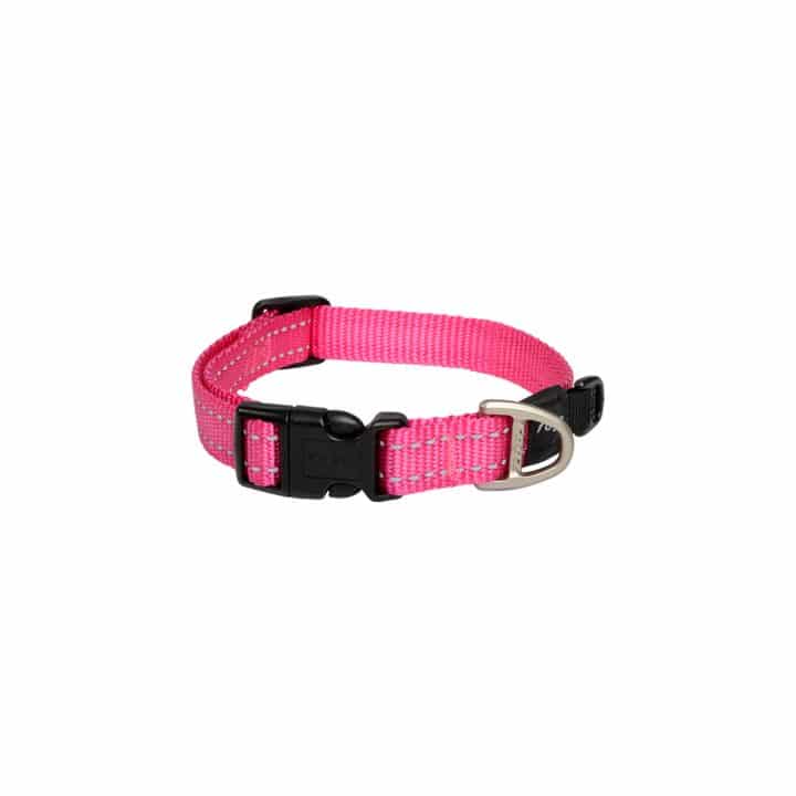 Rogz Snake Dog Collar Pink  Medium