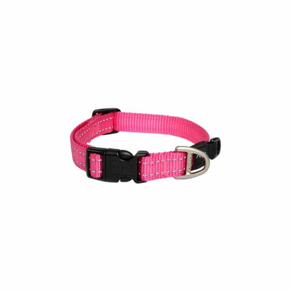 Rogz Nitelife Dog Collar Pink Small