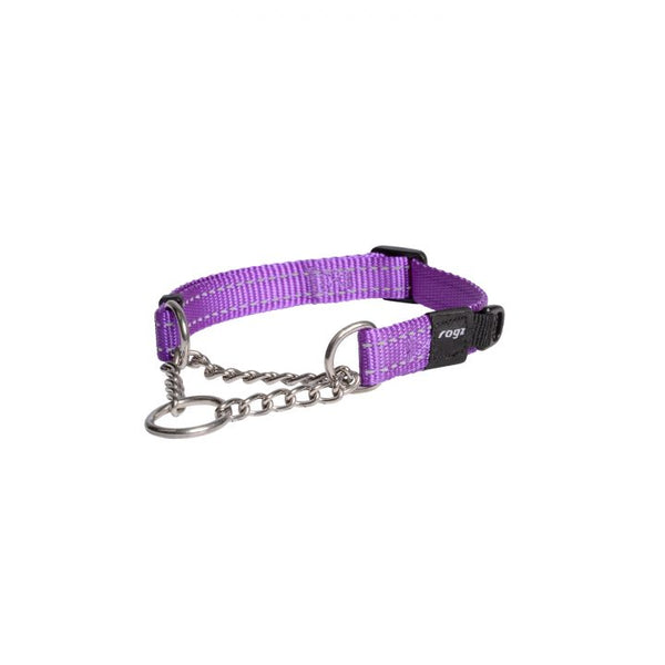 Rogz Snake Obedience Dog Collar Purple Medium