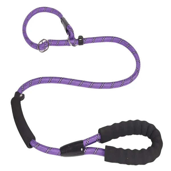 Nylon Dog Training Leash Purple 1.5m