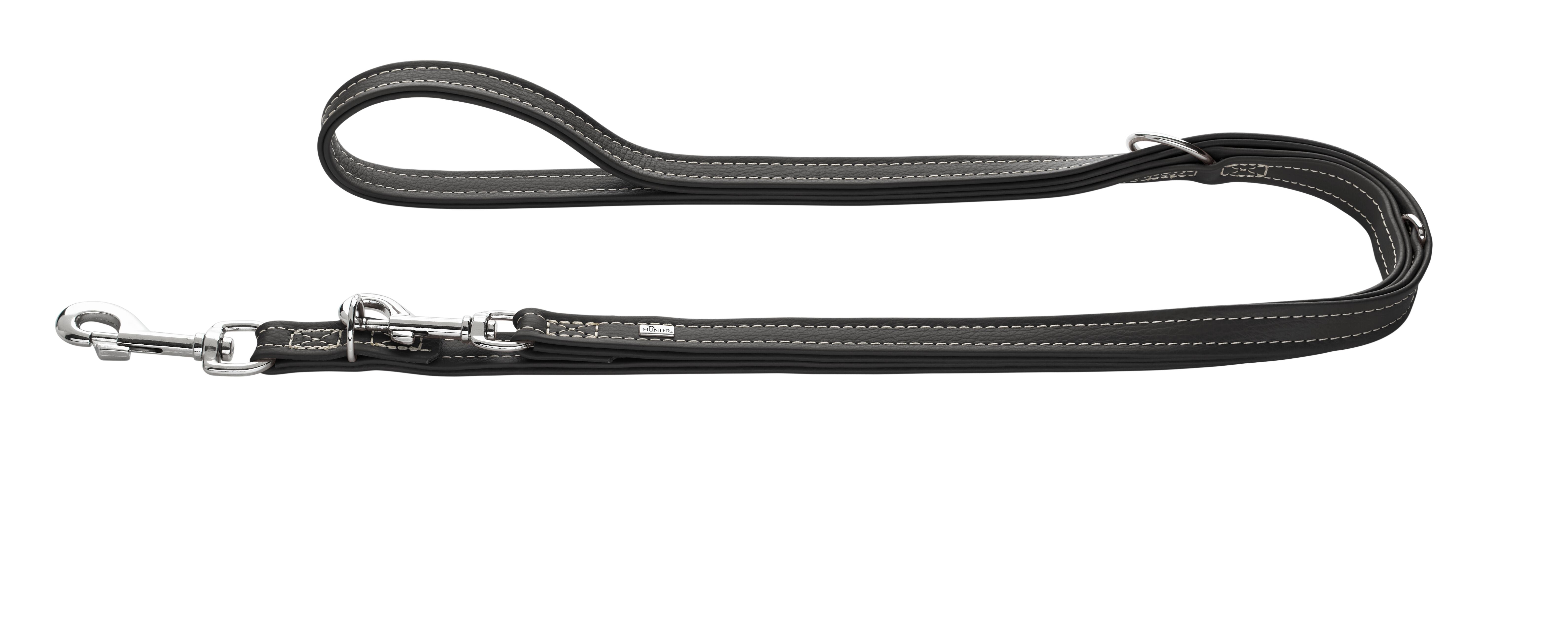 Hunter Cannes Leash Black 15/200 - Dog Collars, Leashes & Harnesses 