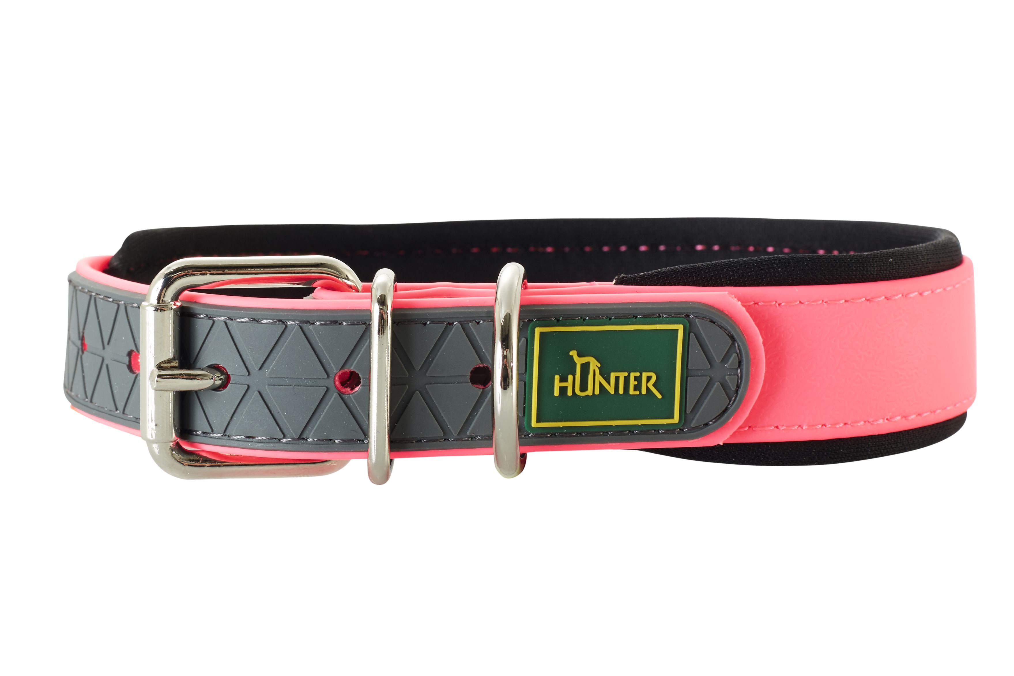 Hunter Convenience Comfort Collar Pink- 40 - Dog Collars, Leashes & Harnesses 