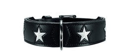 Hunter Magic Star Collar Black - Dog Collars, Leashes & Harnesses 