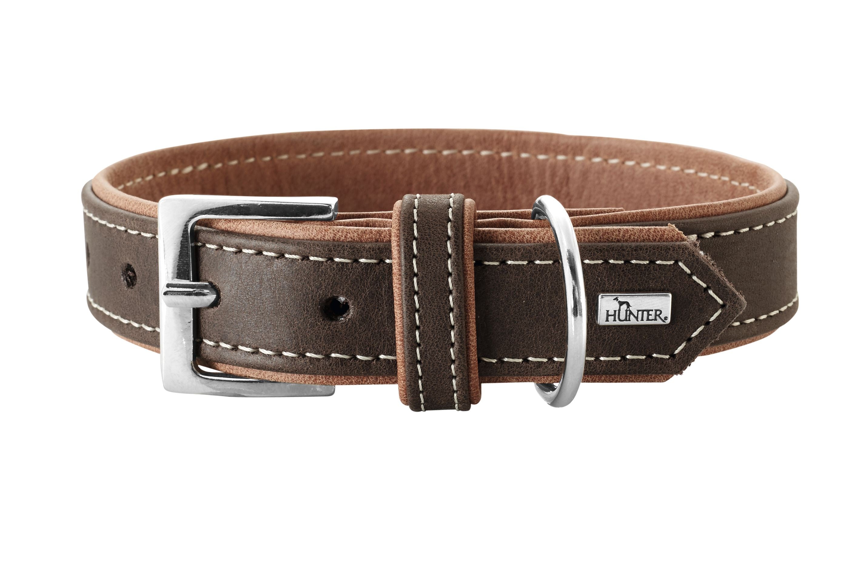 Hunter Porto Collar Dark Brown - Dog Collars, Leashes & Harnesses 