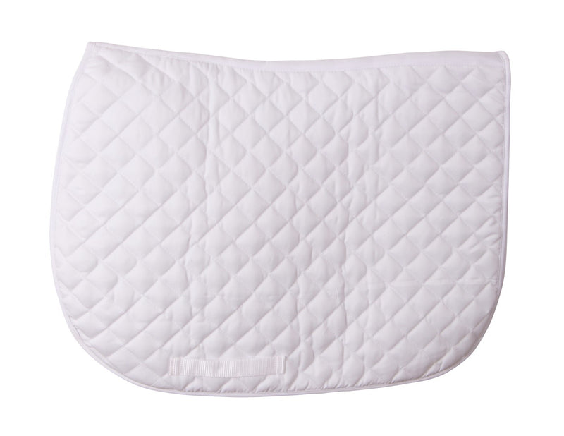 GP Shaped Quilted Saddle Cloth White