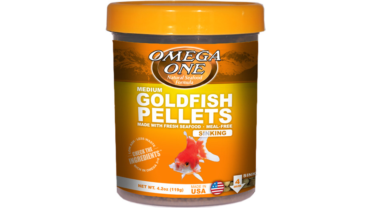 Omega One Goldfish Pellets Sinking Medium 119G