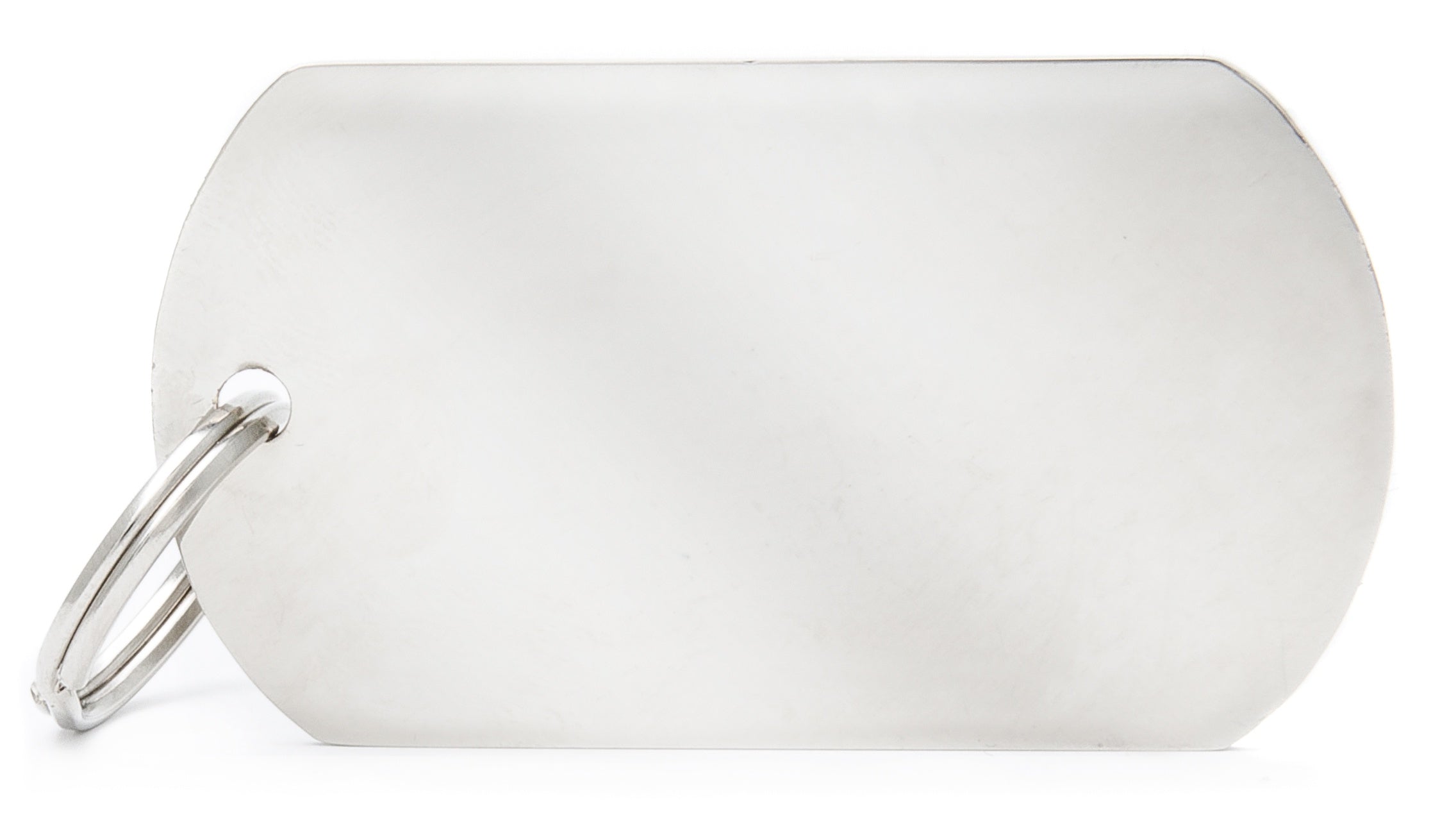 My Family Basic Military Chrome Tag Large - Pet I.D Tags 