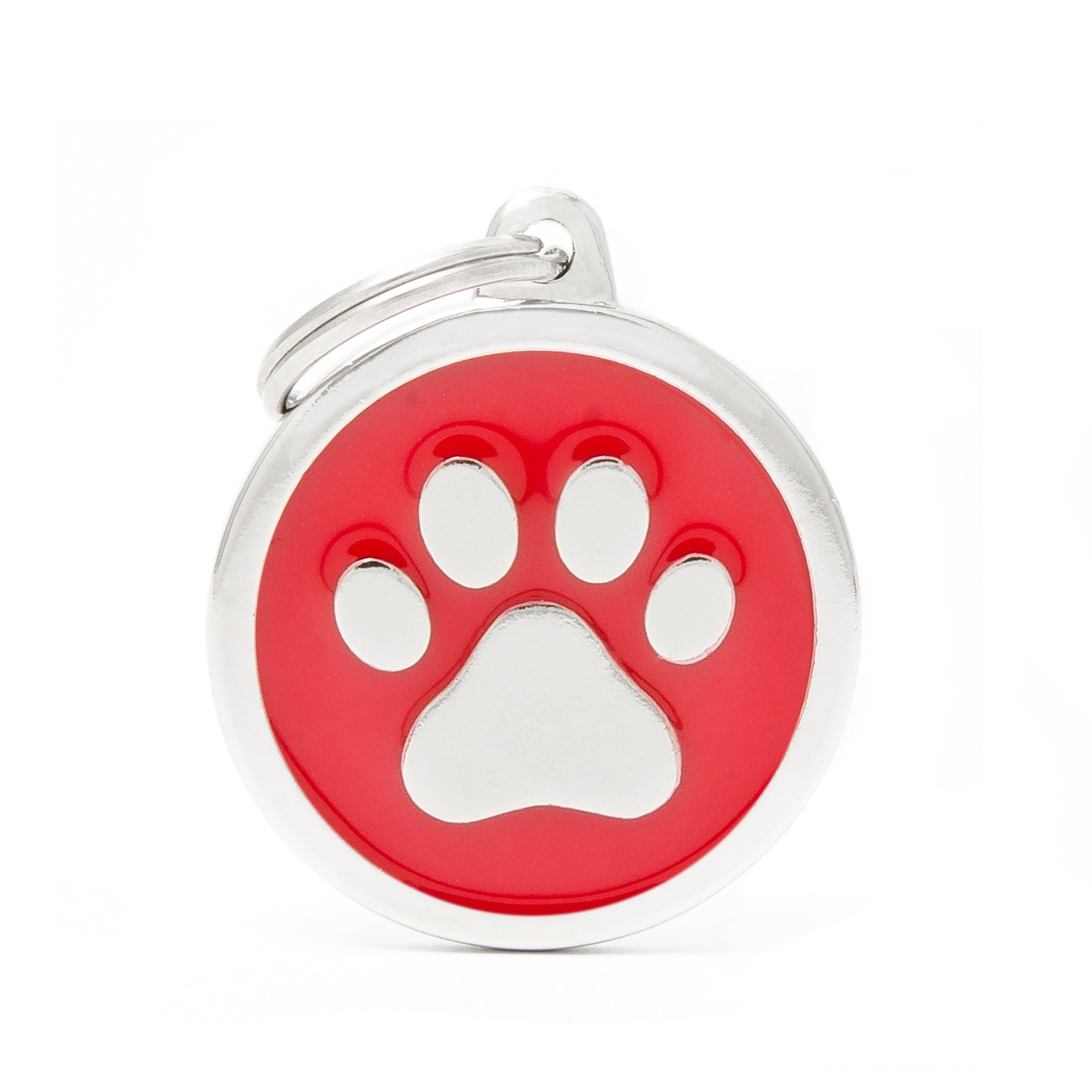 My Family Classic Paw Red Tag Large - Pet I.D Tags 