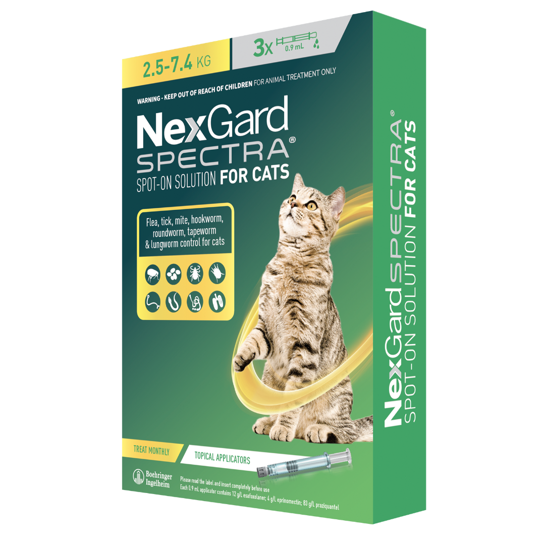 Nexgard Spectra For Large Cats 2.5-7.4kg 3 Pack