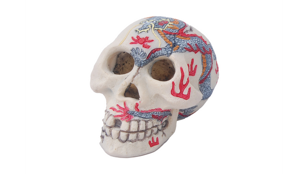 Painted Skull Ornament 9cm