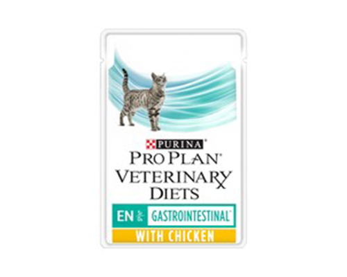 Pro Plan Veterinary Diet Gastroenteric Feline Chicken Pouch 85G x 10