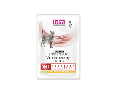 Plan Veterinary Diet Diabetes Management Feline Chicken Pouch 85G x 10