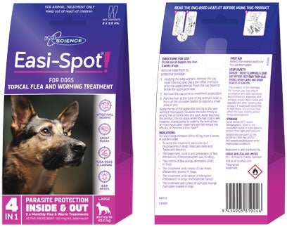 PetScience Easi-Spot Large Dog 2 Pack