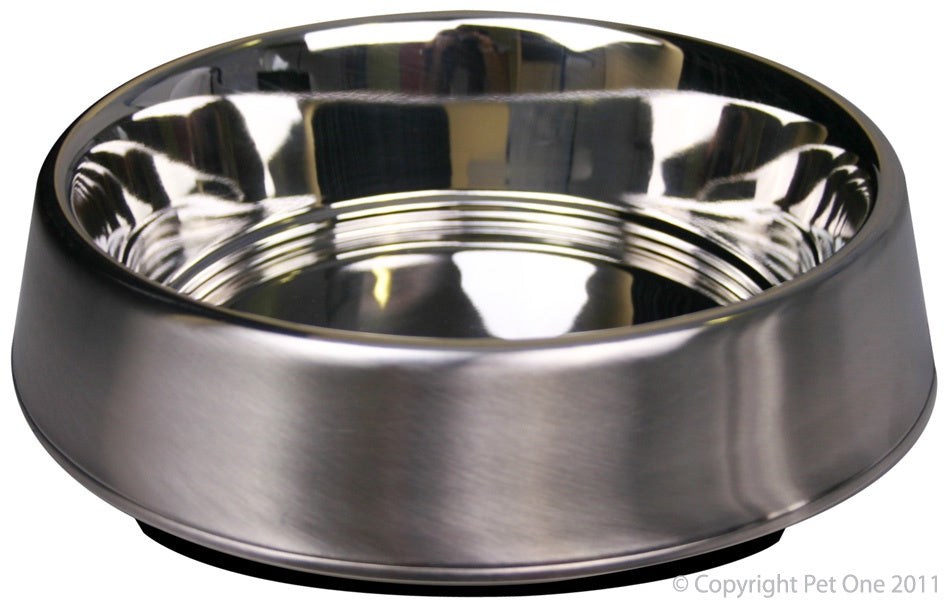 Pet One Bowl Anti Ant Stainless Steel 1.8L - Dog Bowls & Feeding Accessories 