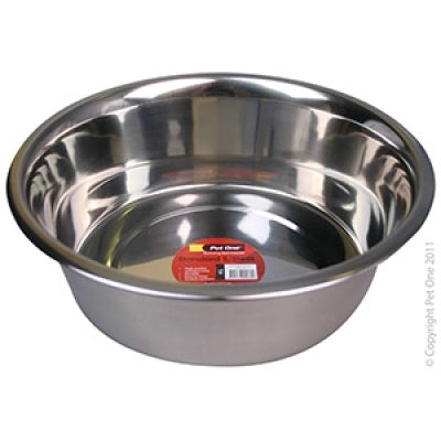 Pet One Bowl Standard Stainless Steel 4L For Large Dogs