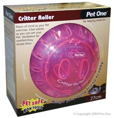 Pet One Critter Roller Large Small Pet Toy