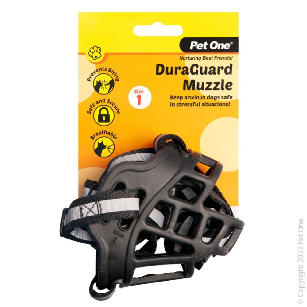 Pet One DuraGuard Muzzle Size 1 - Dog Training 