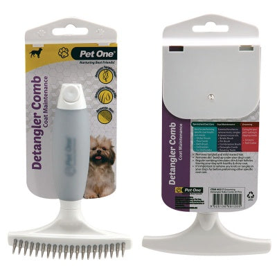 Pet One Grooming Rake Comb - Dog Grooming Tools 