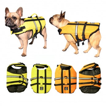 Pet One Splash Dog Life Jacket Yellow - Dog Clothing 