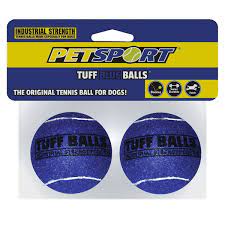 PetSport Tuff Balls Blue 2 Pack - Dog Toys 