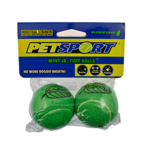 PetSport Tuff Balls Mint Junior 2 Pack - Dog Toys 