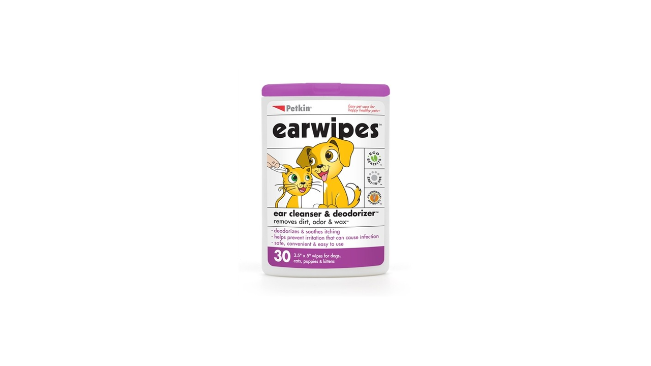 Petkin Ear Wipes 30 Pack - Dog Health & Wellbeing 