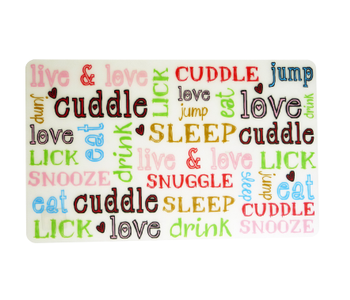 Petrageous Doodle Pet Placemat Cat Dog 