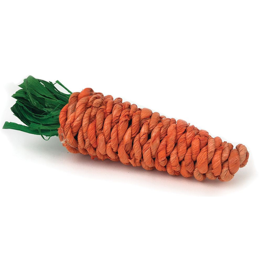 Pip Squeak Sisal Carrot - Small Animal Toys & Hides 