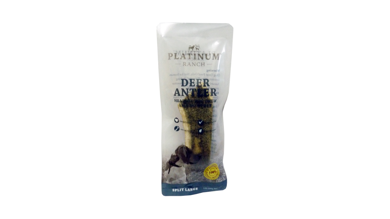 Platinum Ranch Deer Antler Split Large Dog Treat Dog Chew